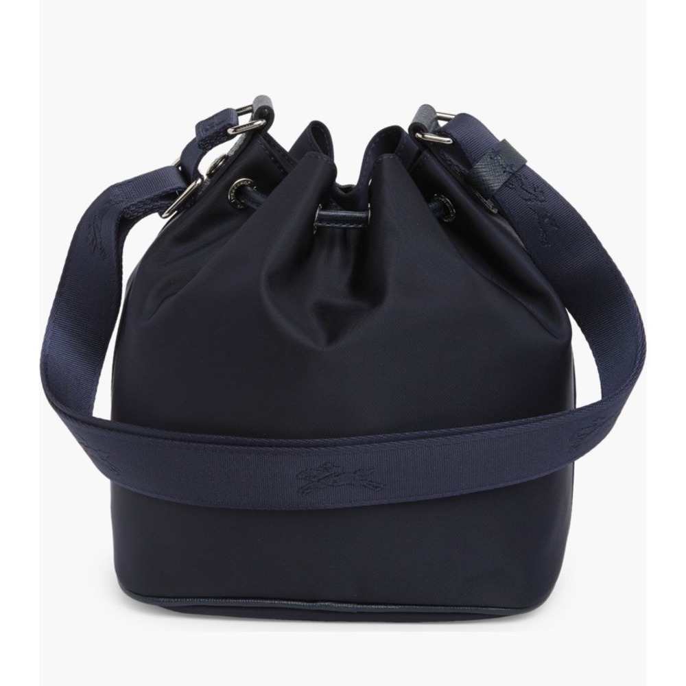 Longchamp Le Pliage Neoprene Bucket Bag Navy Blue New  Was $295!!  * NWT - Picture 3 of 8